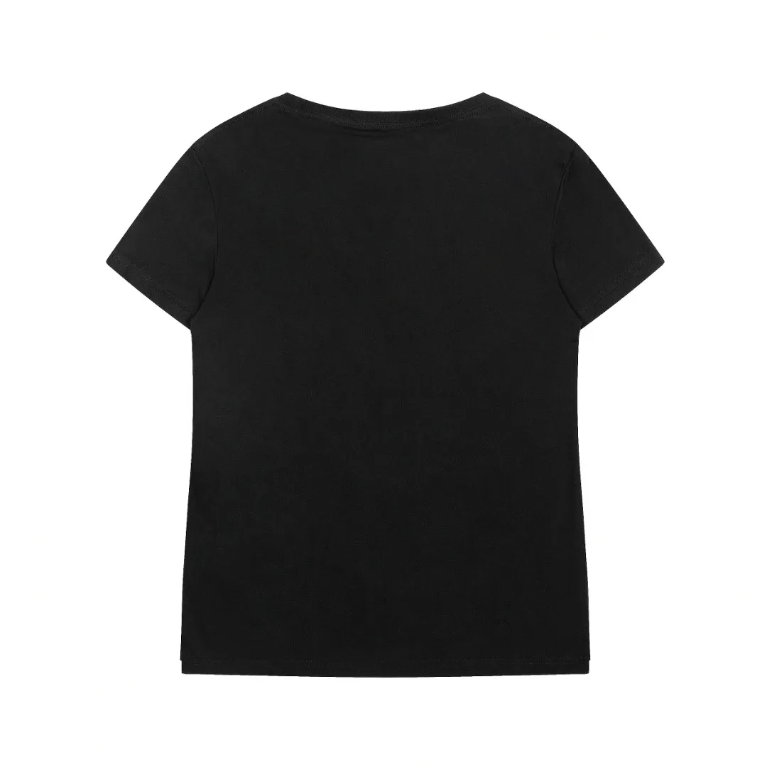 VIVI997# "Top hot style" vivienne west wood Queen Mother West U-neck large T short sleeves 2025 top hot style 220g 32 count high-density double yarn pure cotton, comfortable fabric Size: XS-L Color: white black